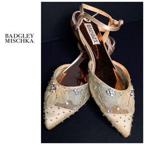 New. Badgley Mischka jeweled shoes. Size 5. Retails $240